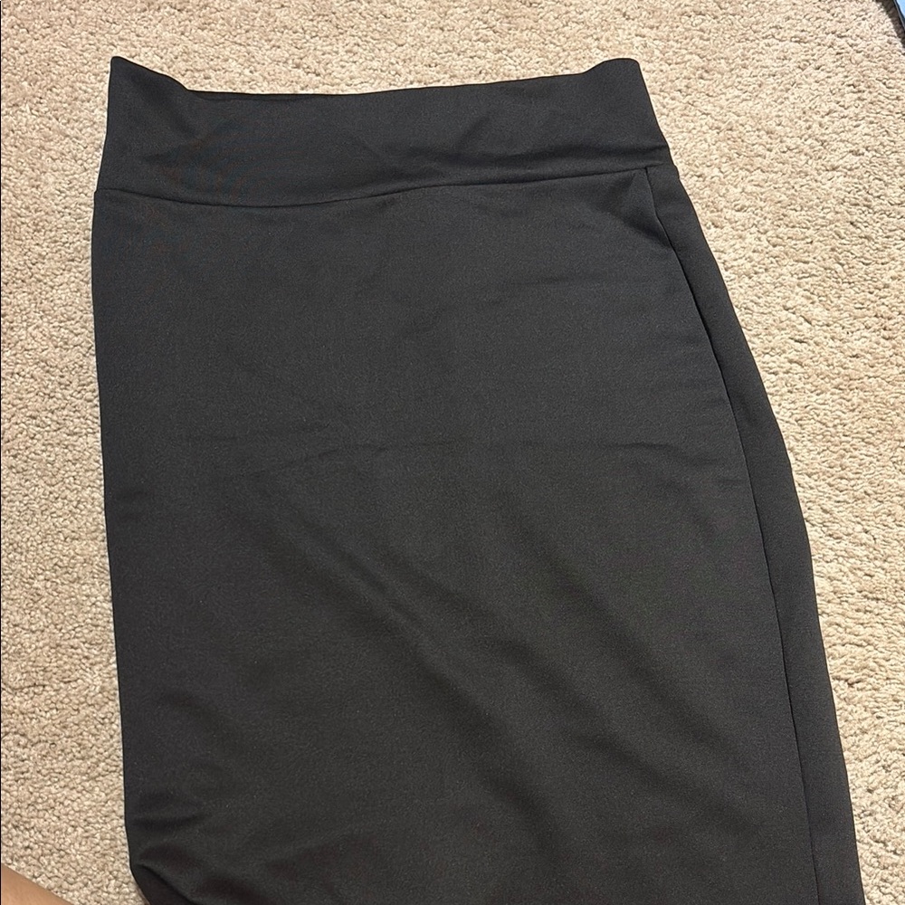 Revamped Black Midi Pencil Skirt for Work